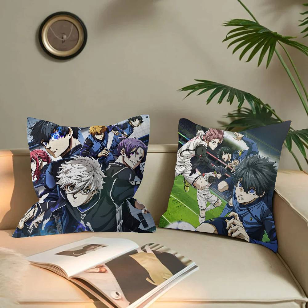 Japan Anime Blue Lock Personalized Pillow Cover Kids Bedroom Wild Party Decor Pillowcase Kid Birthday Shower Gift
