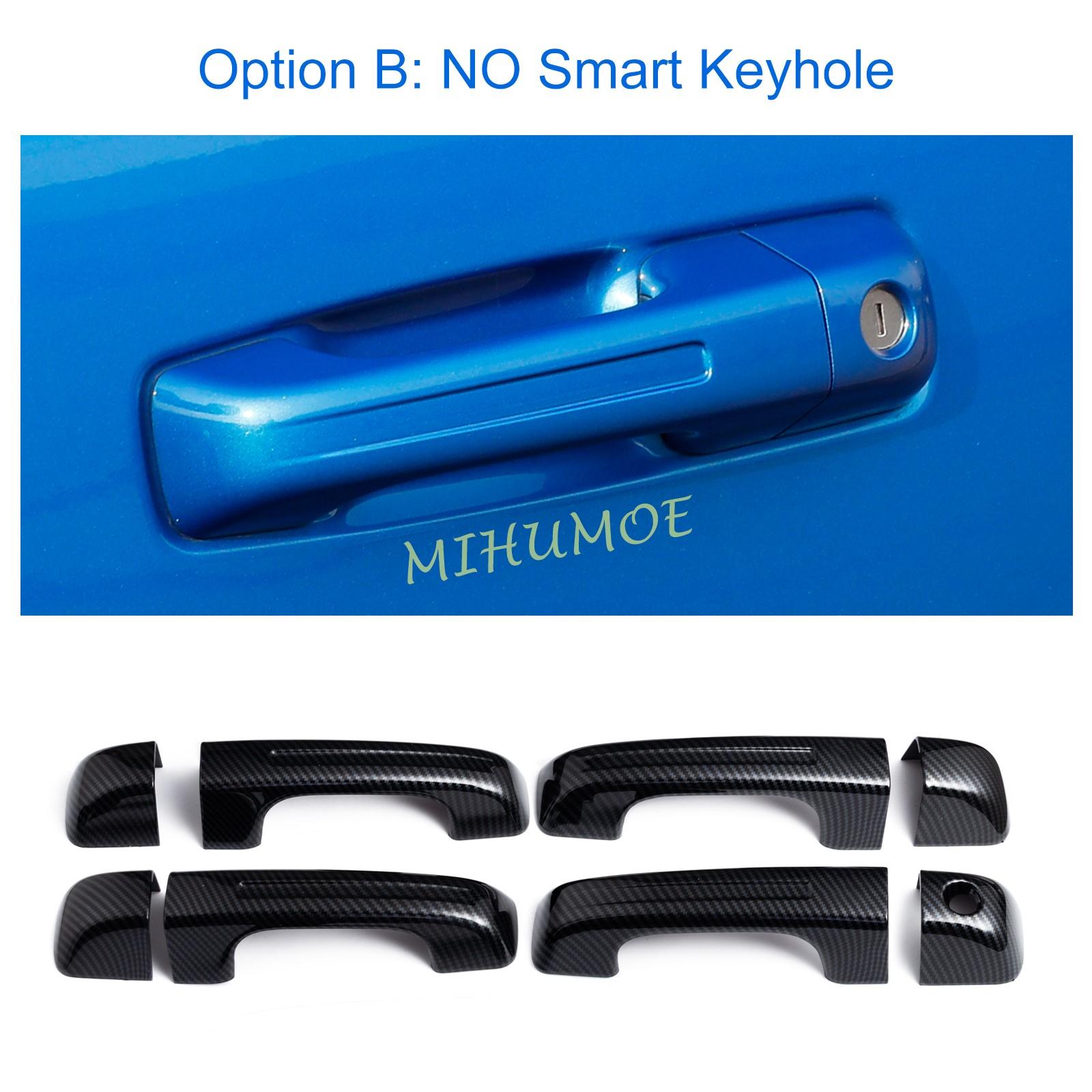 

For 2019-2025 Dodge Ram 1500 Keyless Entry Car Exterior Door Handle Covers Decor Accessories 2023 2022 2021 2020 Carbon Fiber