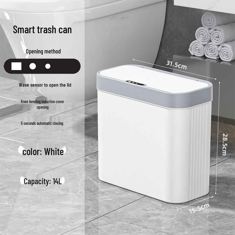 2025 Smart Induction Trash Can: Automatic, Hygienic, Light Luxury Design for Home