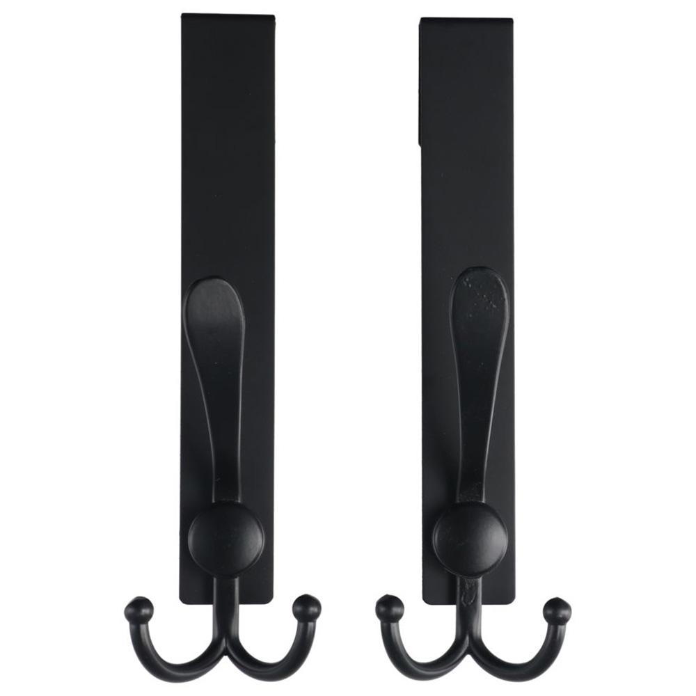 

2 шт. матовый черный над дверью вешалка для полотенец из нержавеющей стали крючок для душа крючки для душевой двери ванная комната