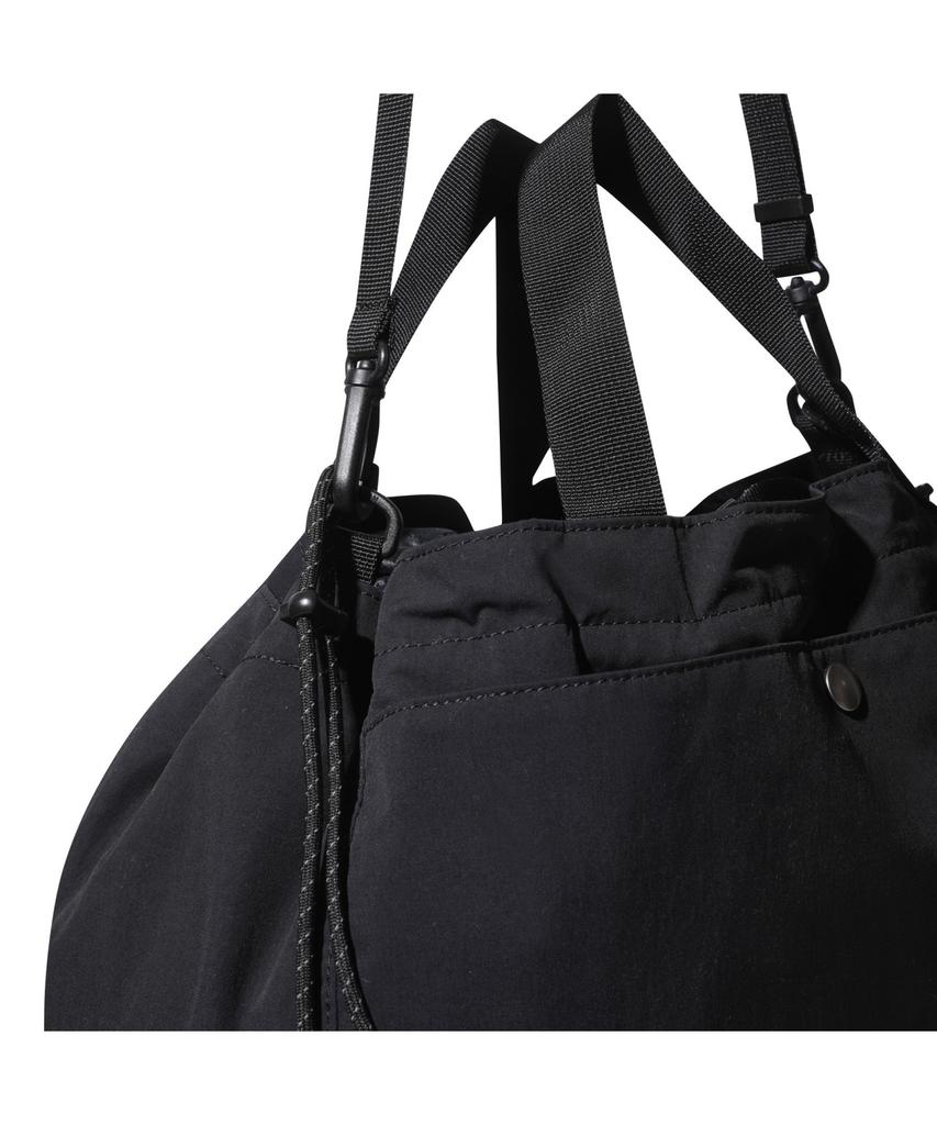 Customellow Black Nylon Two-Way Tote Bag_Cabax25103Bkx