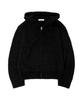 Siyajyu Sikn2172 Wool Blend Knit Zip-Up Hoodie_Black
