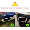 A51K-Para BMW X5 G05   Cubierta de Recorte de Tubo de Escape Silenciador de Coche Acero Inoxidable Accesorios Exteriores Kit de Piezas
