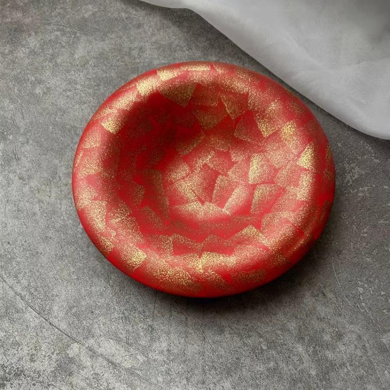 

Round Ceramic Dining Plate Western Style Steak Plates Sushi Plates Fruit Plate Salad Bowl Dim Sum Dish Dessert Bowl Snack Tray