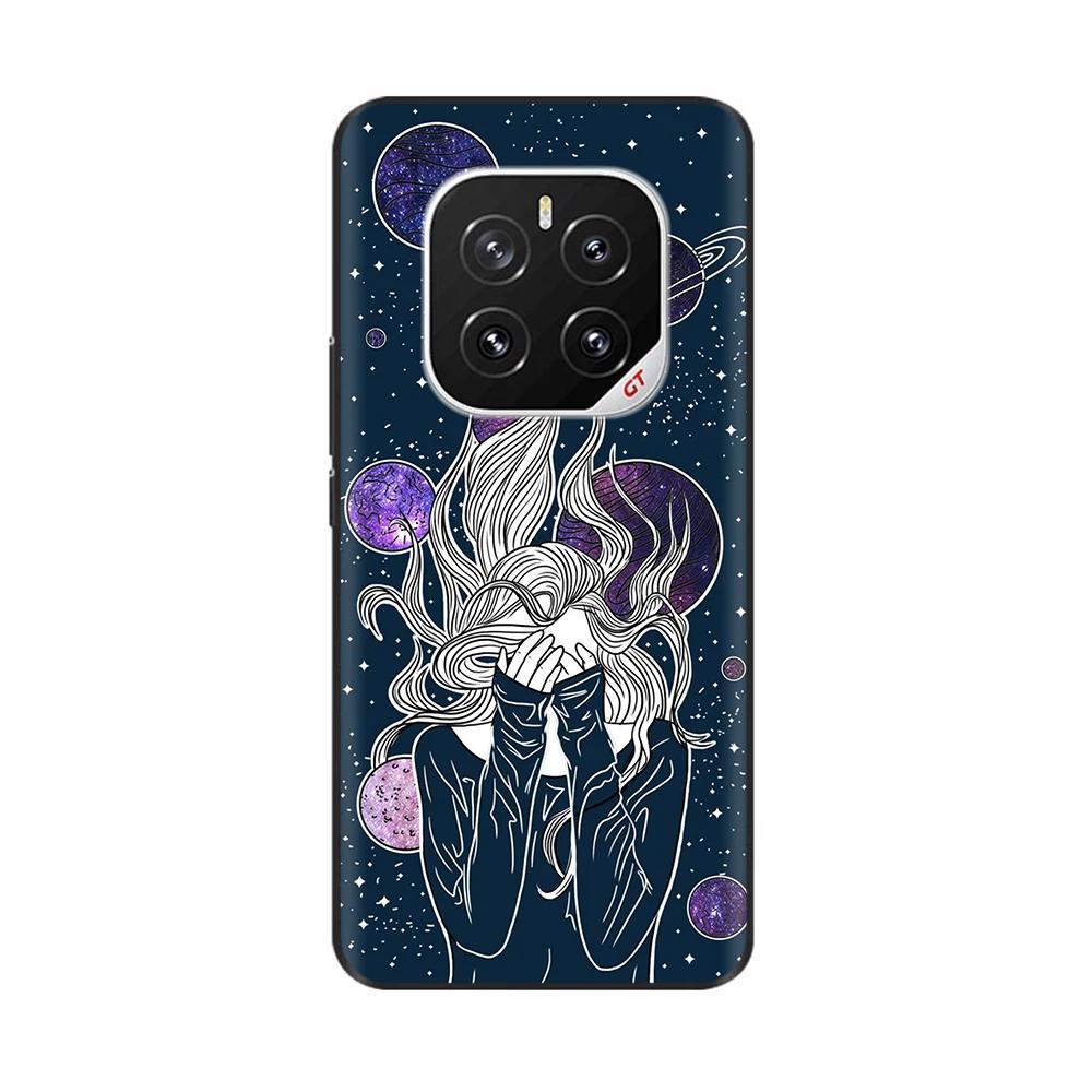 Painted Cover For Honor GT Pro Phone Case for HONOR GTPro Soft Black Silicone Back Cover Shockproof Protective Shell Para Hoesje