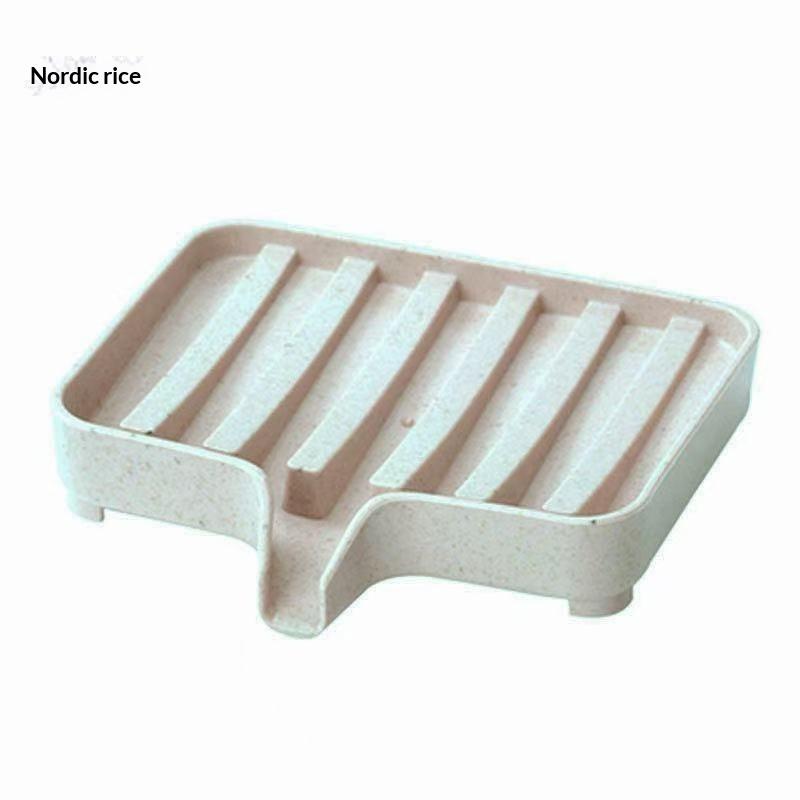 Soap Dish With Drain Soap Tray Shower Soap Storage Bathroom Accessories Multipurpose Household Soap Drain Rack