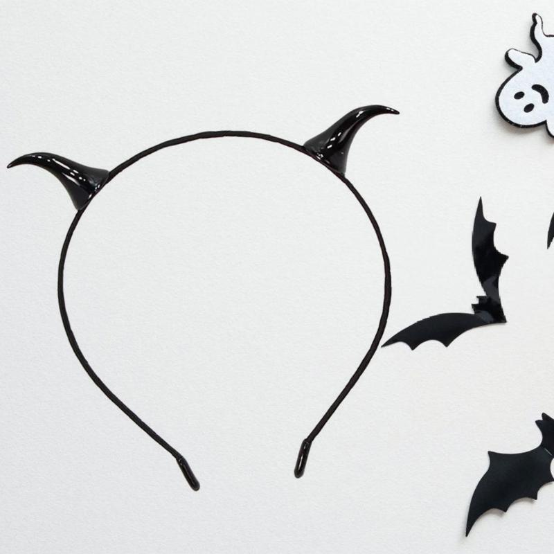 Devil Horns Headbands Personality Party Headpiece Halloween Children Headwear for Costume and Daily Wear