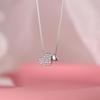 Colier Inimă cu Diamante Incrustate din Argint Sterling S925 - Stil Coreean