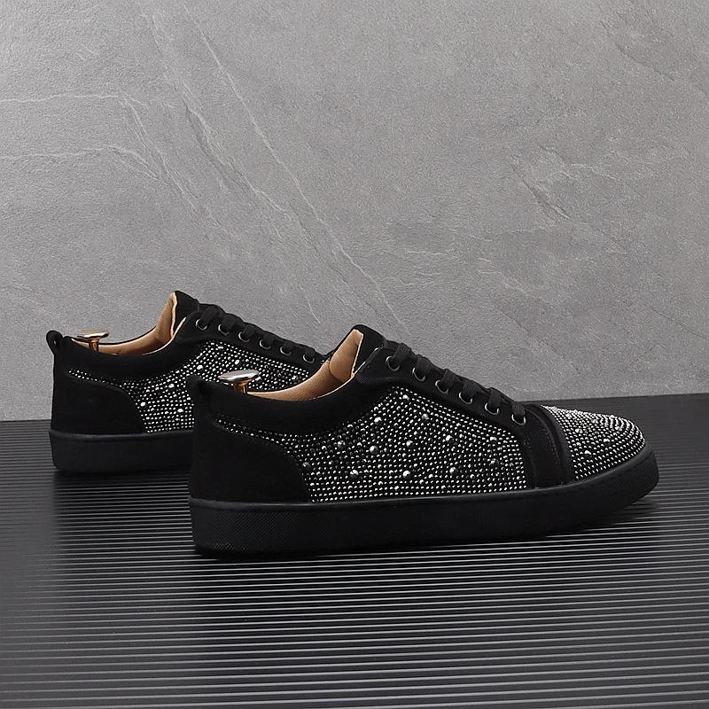 MoteHerresko Lær Mann Herre Herresneakers Pensko for Menn Luksus Designer Loafers Plattform Menn Lær Mann Sko