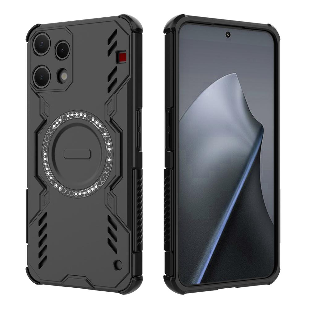 

For Nothing Phone (3a) Lite 5G Magnetic Case Butterfly Armor Hollow Heat Dissipation PC + TPU Phone Cover