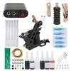 Complete Tattoo Kit Tattoo Coil Machine Set Tattoo Power Supply Tattoo Accessories 90‑265VUS Plug