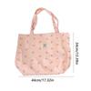 All Match Bowknot Shoulder Bag Printed Casual Handbag Stylish Canvas Shopping Bag  Date