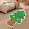 Alien Snowflake Christmas Cartoon Rug - Non-slip, Easy Care, Imitation Cashmere for Bedroom Decoration
