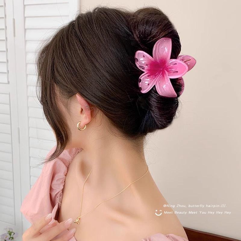 Large Plumeria Hair Claw Clip for Women - Perfect for Beach Photos