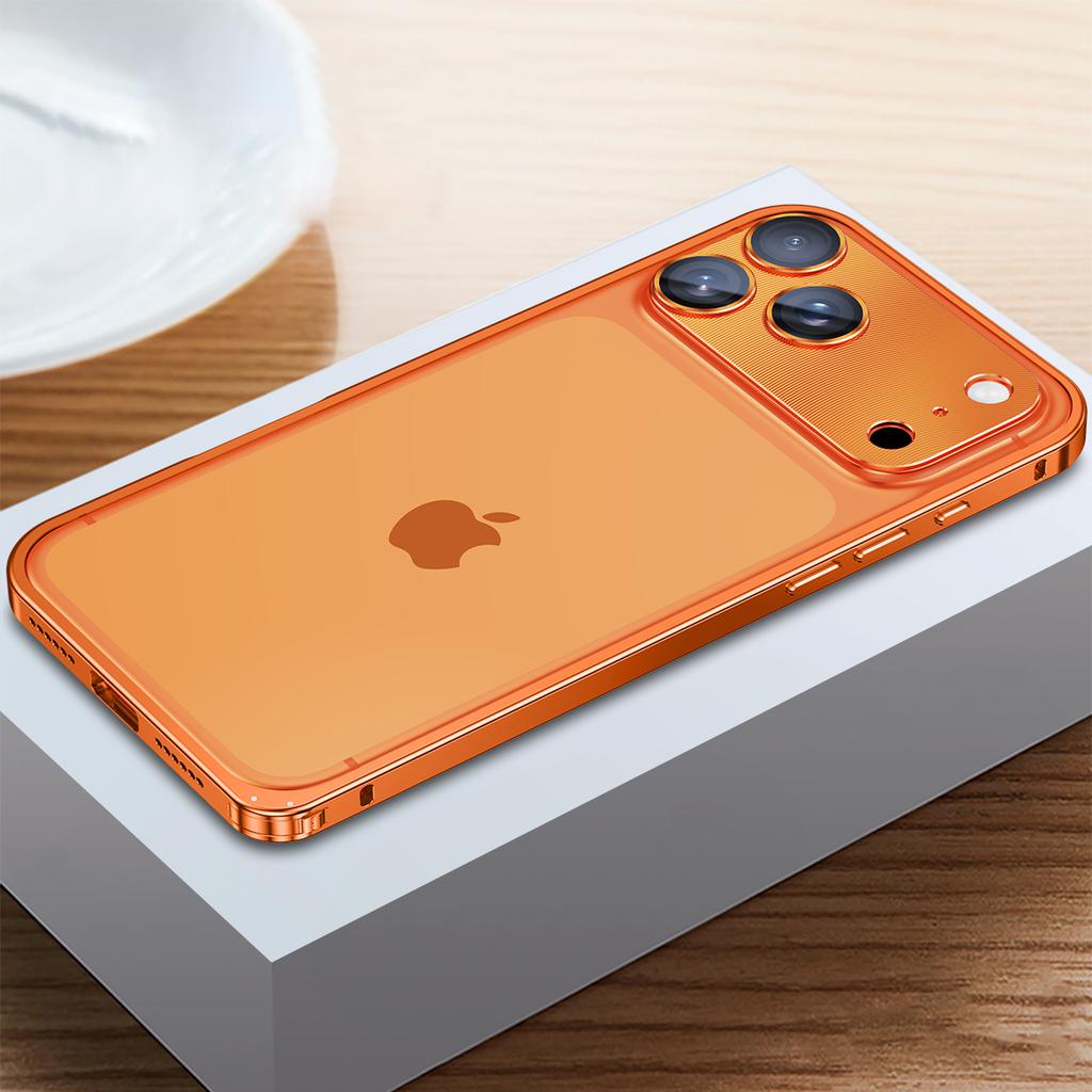 Luxusní kovový rámeček pouzdra na telefon pro iPhone 17 16 15 14 Pro Max 14 15 Plus 16pro Rámeček pro demontáž spony Kryt s ochranou objektivu