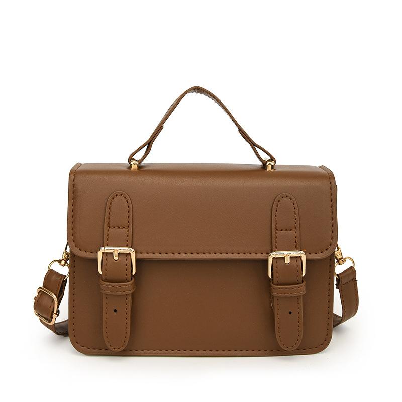 

Преміальна текстура великої місткості маленька сумка жіноча осінь і зима нові моделі ретро сумка через плече універсальна портативна сумка коричневий