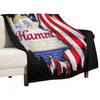 Buy Hamms American Flag Beer 4th of July Throw Blanket Bed Fashionable Blanket Sofa Blanket#