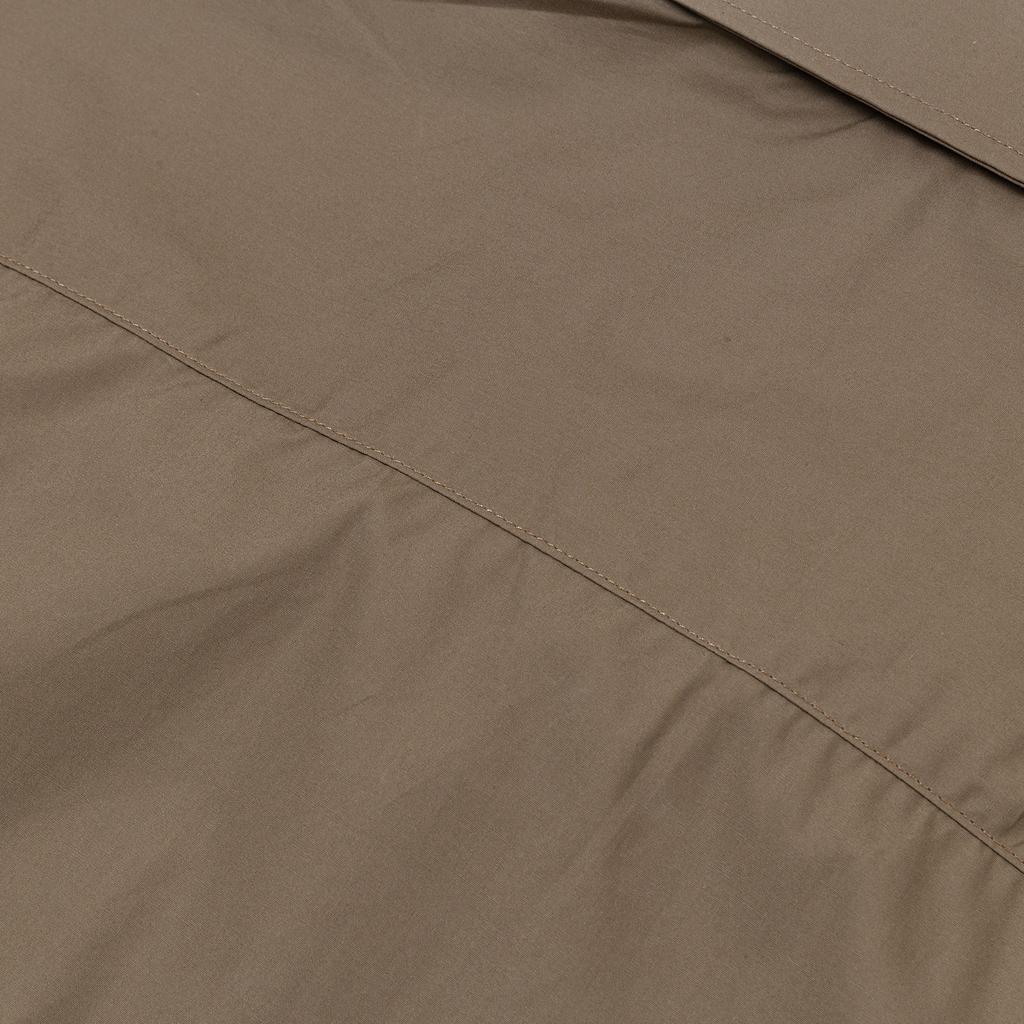 AMI Classic Autumn Chest Pocket with Same Color Heart Embroidery Logo, Casual Cotton Solid Color Short Sleeved Shirt