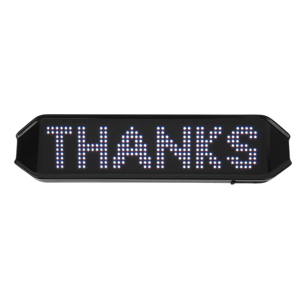 225 X 55 X 15mm Color LED Sign 4 Modes APP Control Programmable Bike Turn Signals USB Charging