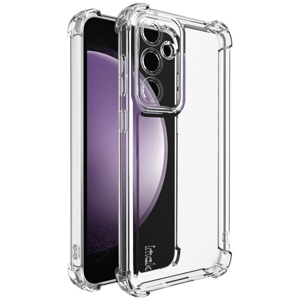 

IMAK UX-4 Series for Samsung Galaxy S23 FE Case Straight Frame Four Corner Shockproof Clear TPU Cover A