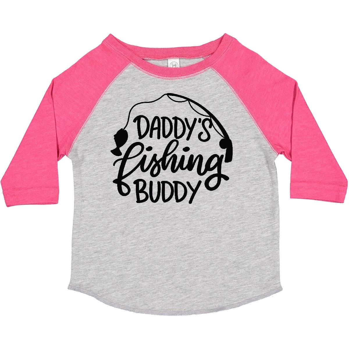 Inktastic Daddy s Fishing Buddy Toddler kids boys T-Shirt Pole Hobby Preschooler Kid 130