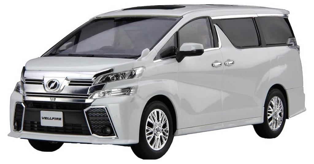 Car NEXT Series Vellfire ZA G EDITION Uncolored Version Plastic Model 1/24 No.1 EX-2 (Non-color)