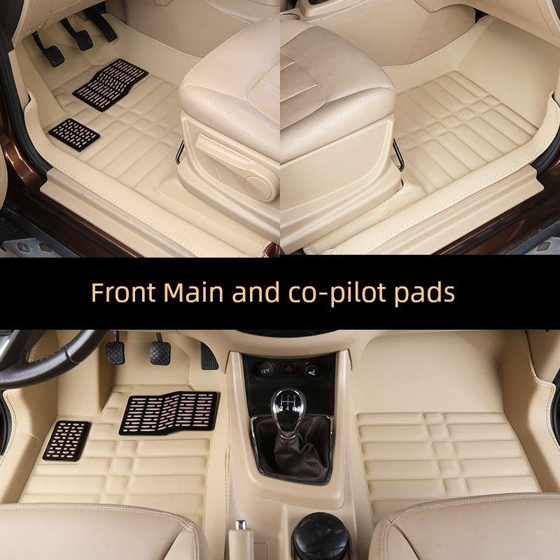 Beiqi Weiwang M20 M30 Car Foot Mat M35 Special Changhe Furuida M50s Front Row Fully Enclosed Floor Mat Driver + Passenger [Thickened Version] Beige