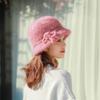 Winter Knitted Hat Wool Hat Fleece Warm Ear Protection Fashion Soft Comfortable Basin Hat Bucket Hat Hand Crocheted Ladies