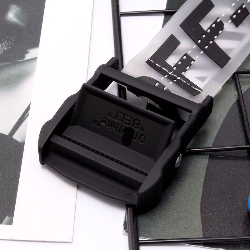 Potwierdzona Wersja Przezroczysty Przemysłowy Pasek Taśmowy - Modny Dodatek Męskiej Mody High Street