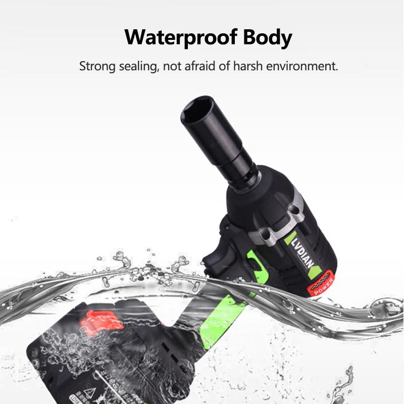 Buy 98V 320Nm Impact Drill Cordless Wrench Drill Gun Set Electric Drill