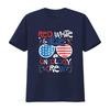 4th of July Red White Blue Oncology Crew Patriotic Nurse Mens T Shirt Black XL vintage Washed Stretched Versatile Soft Casual