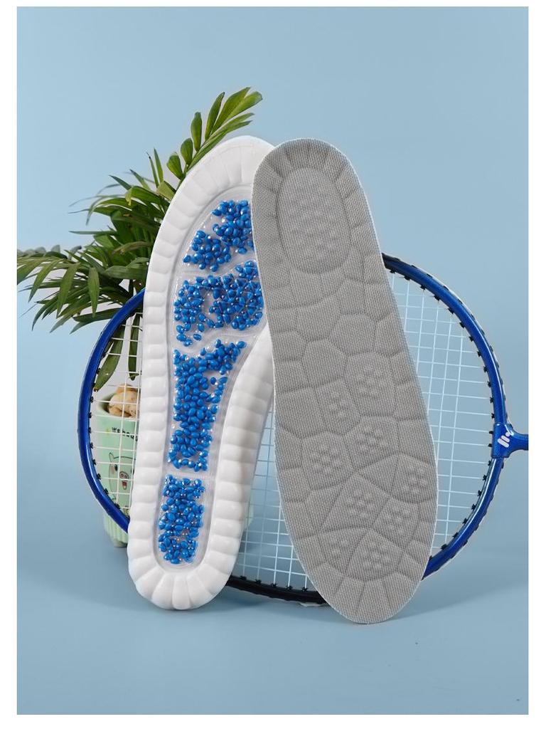 Popcorn Air Cushion High Elastic Sports Insole - Breathable, Sweat-Absorbent, Soft, for Running & Military Training