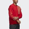Adidas Spring Festival Themed Print Sports Pullover Sweatshirt Men Tops Red HE7323