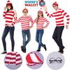 Where's Wally Halloween Costume Fun And Smart Uk Anime Cos Dress-up Outfit