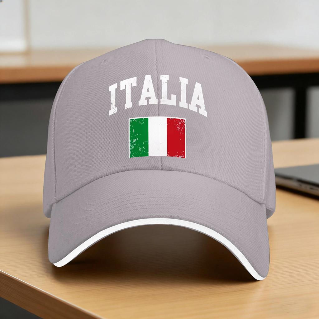 Summer Italia Italian Flag Vintage Baseball Cap  Hiking Fishing Casual CustomHip Hop Hats WoUnisex Unisex Dropshipping Baseball Caps