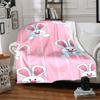 1pc Easter Bunny Lightweight Flannel Blanket, Comfortable and Warm Blanket, for Office and Camping Sofa Bed, Livingroom020