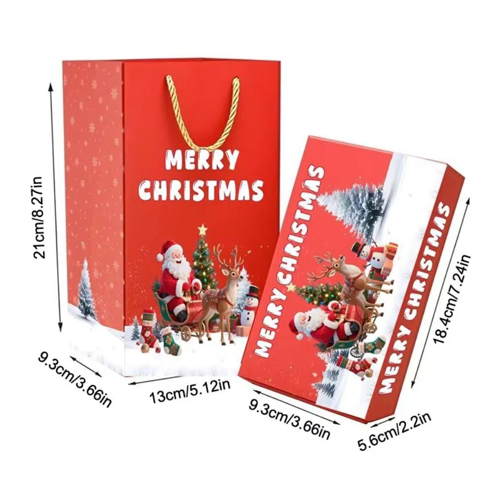 Funny Folding Christmas Surprise Gift Box DIY Assembly Pop-Up Pop-Up Surprise Box Bouncing Money Pulling Boxes Christmas Gifts