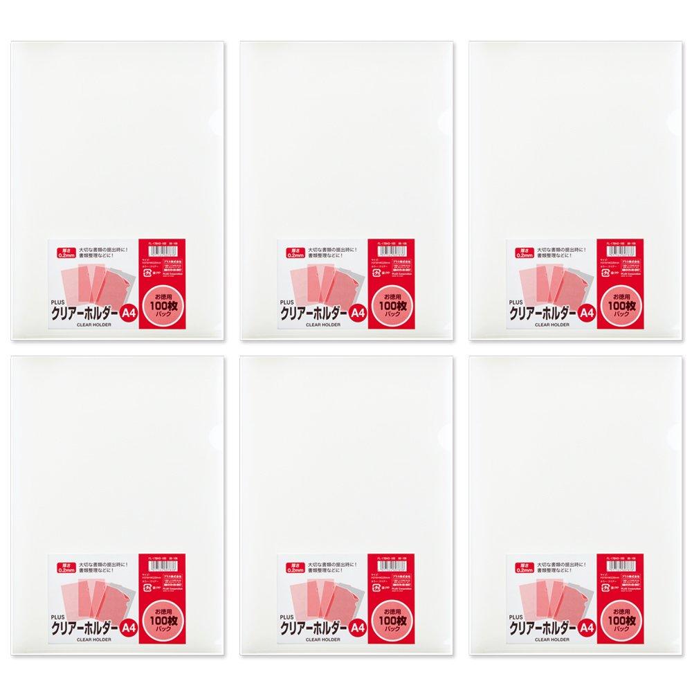 

PLUS Clear Holder A4 600 Sheets Clear Sheets x x 6 (100 6) 88-106 чистий