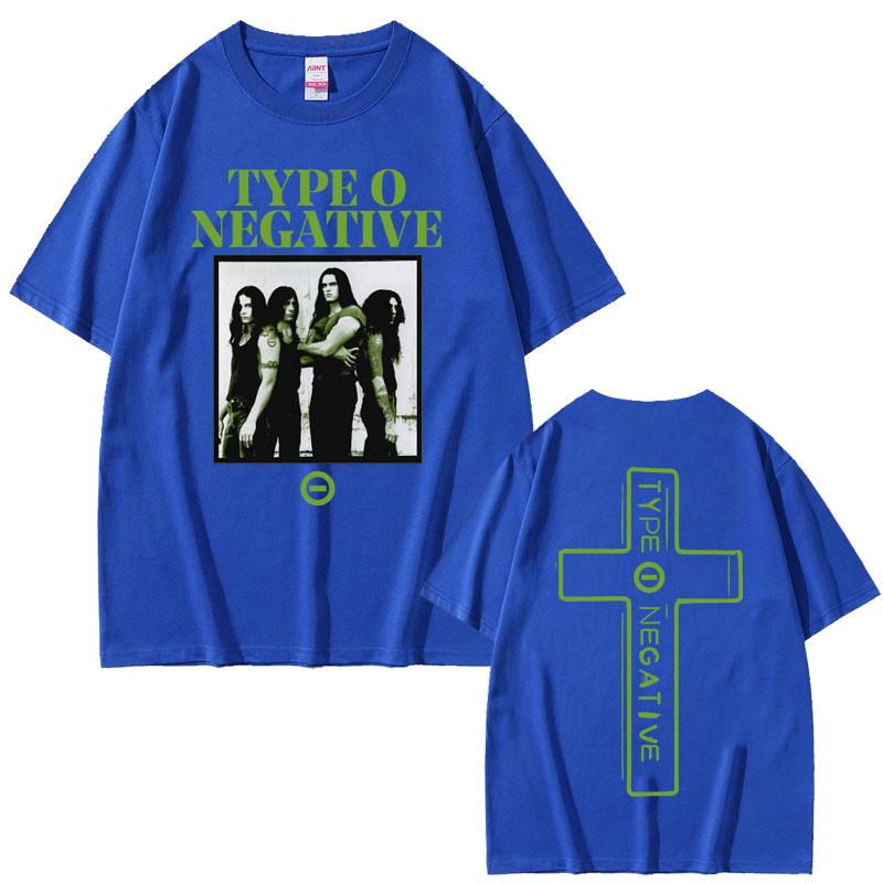 Rock Band Type O Negative Double Sided Print Tshirts Unisex Women Vintage Gothic Oversized Tops T Shirt Unisexs 100 Cotton Tshirt