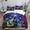 Trollhunters Arcadia Copripiumino Federa Set Biancheria da Letto Adulto Ragazzo Ragazza Decorazione Camera da Letto Regalo Singolo Matrimoniale Grande Dimensione