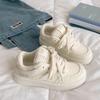With skirt platform white shoes women's autumn new versatile niche casual board shoes retro bread shoes