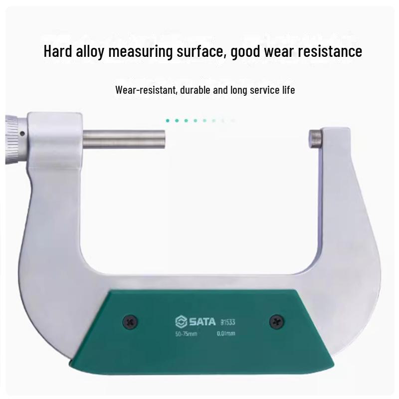 Shida Digitales Mikrometer: Hochpräzises elektronisches Spiralmikrometer 0-50MM mit 0,01MM Genauigkeitsanzeige