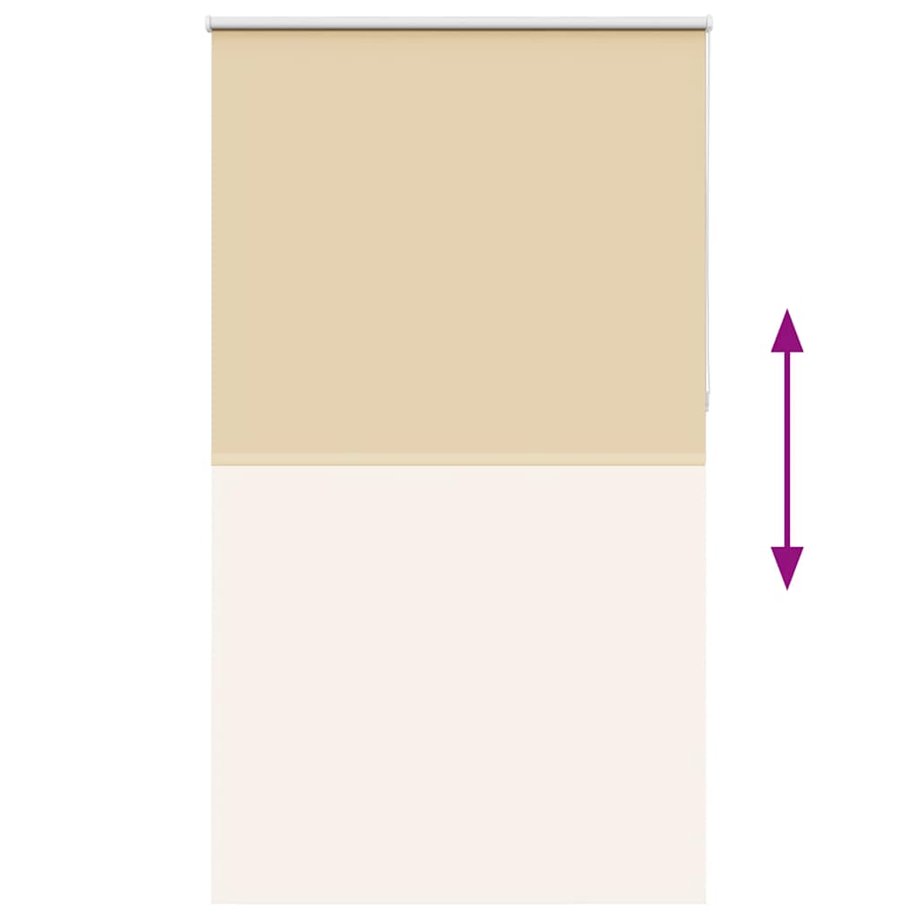 Beige Blackout Roller Blind 130X210Cm Fabric Width 126.6Cm