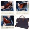 Creare Kiki Leichte A4-Größe Herren-Tragetasche, Hergestellt in Japan mit Okayama-Denim, Aktentasche mit mehreren Fächern, Toyooka-Tasche, Perfektes Geburtstagsgeschenk