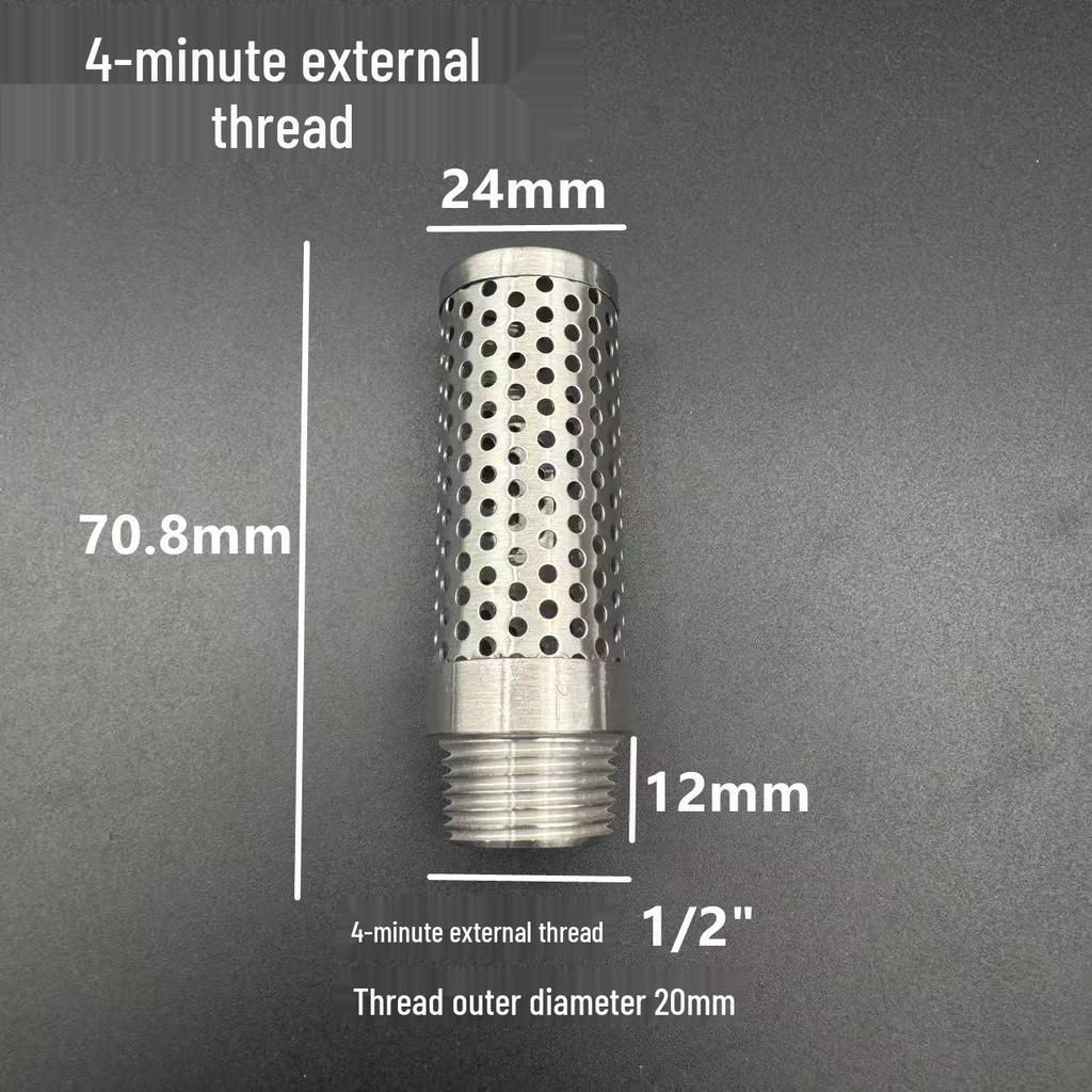 304 Stainless Steel Male Thread Mesh Tube Oil Filter and Separator