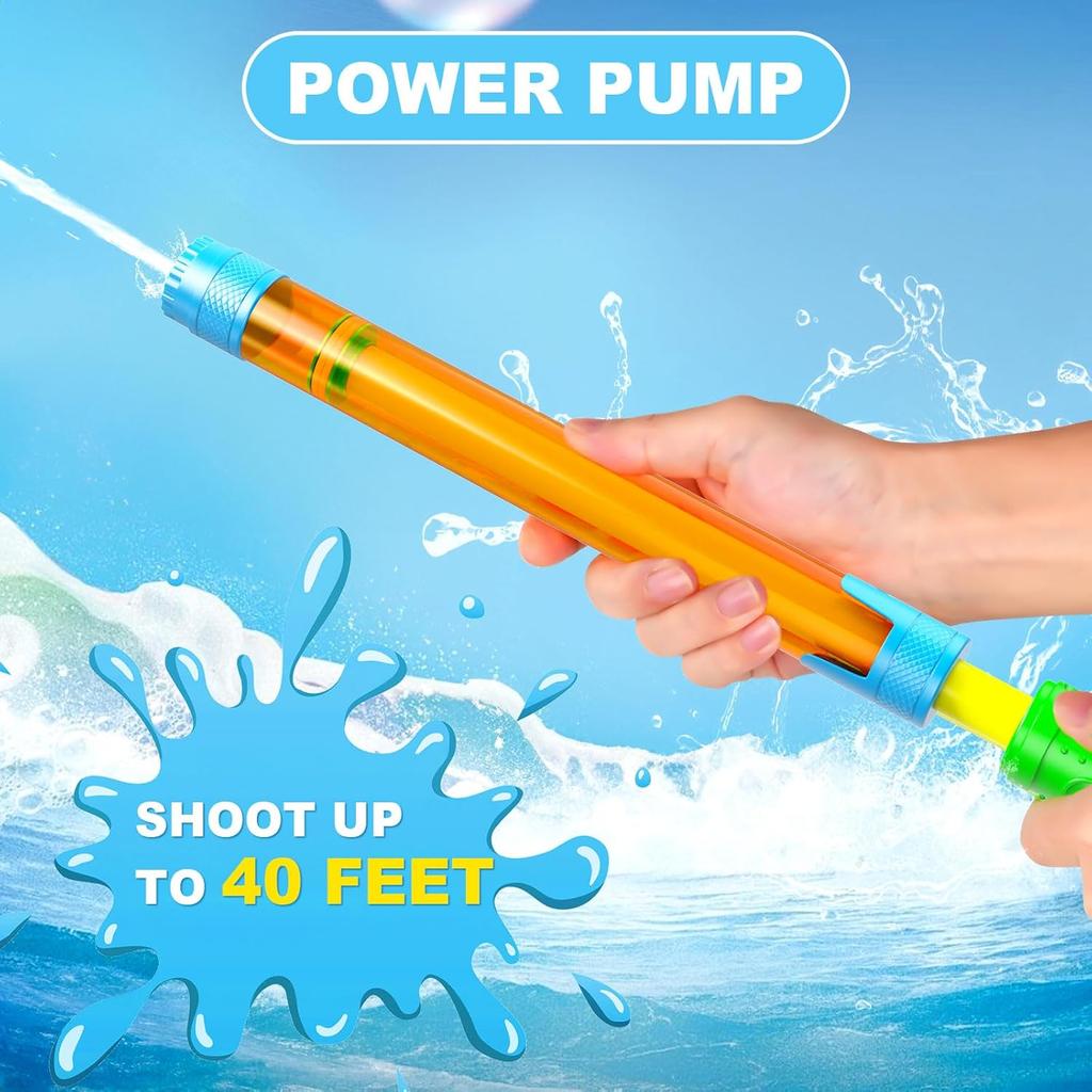 Wasserpistole Poolspielzeug Spritzpistole für Kinder Super Wasserspritzer Blaster Wasserspritzer Schießer für Sommer Außenpool Strandparty