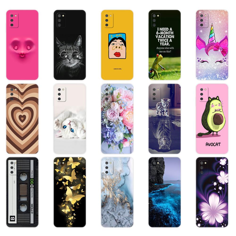 Per Samsung A03S Custodia 164,3 mm Copertura Posteriore del Telefono Su Samsung Galaxy A03s GalaxyA03s A 03s a037 Custodia Morbida Tpu Bumper in Silicone 6,5 pollici