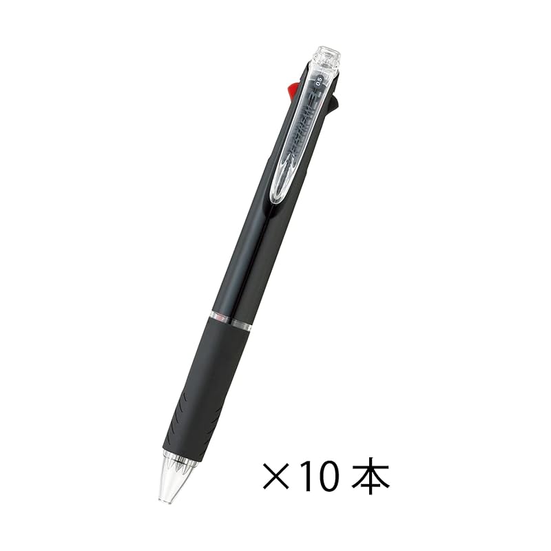 Stylo à bille Mitsubishi Pencil Jetstream 3 couleurs, 10 stylos, 0,5 mm Noir, Facile à écrire, SXE340005.24 10P