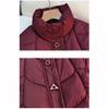 Short Padded Jacket Women's Small Thickened Stand Up Collar Warm Casual Winter Jacket