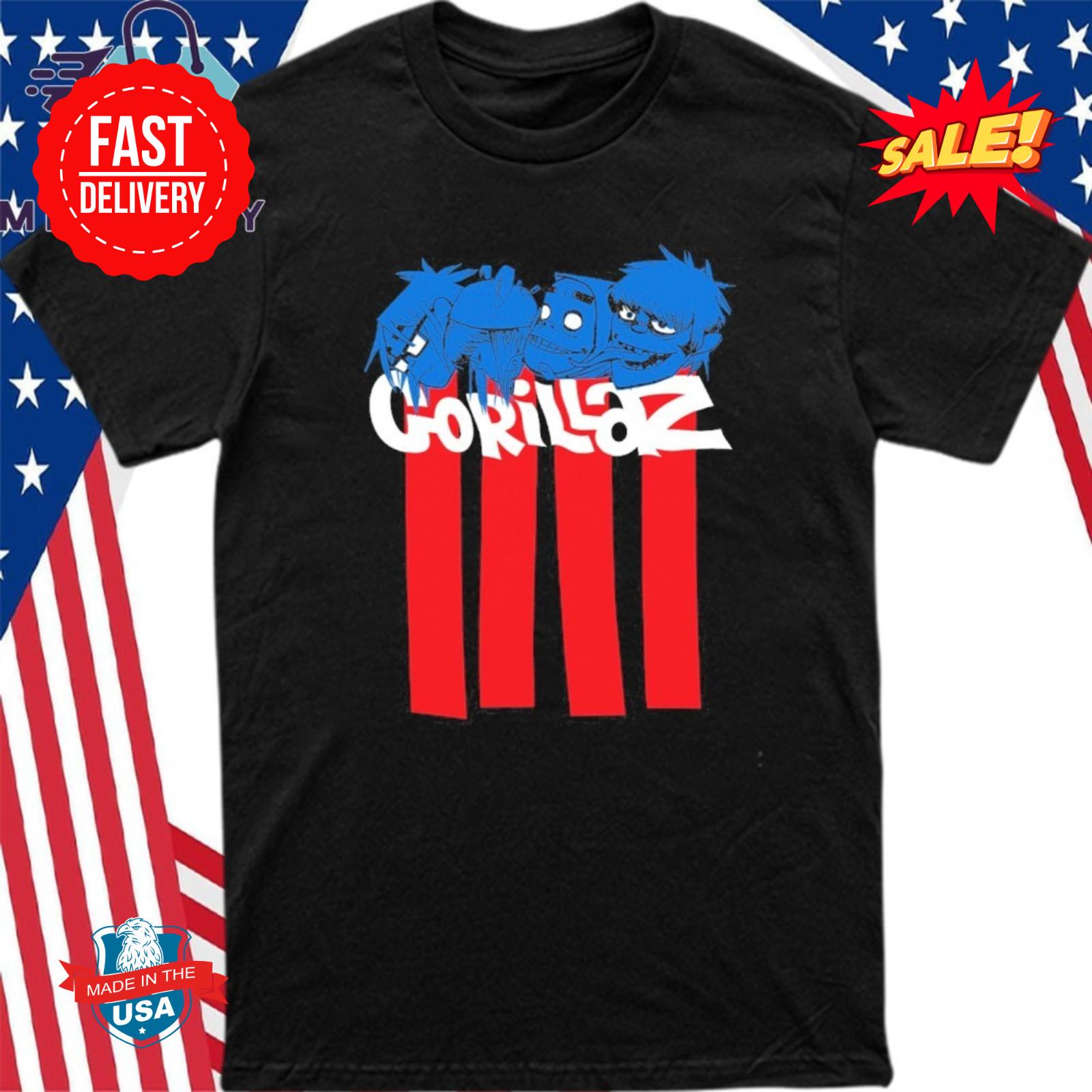 Gorillaz Pez Heads T Shirt S-5XL XXL